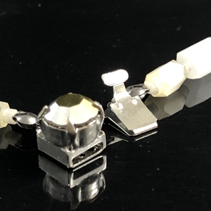 Чешские бусы из «сатинового» стекла, 47 см, 1950-е гг. 001982 - фото 22693