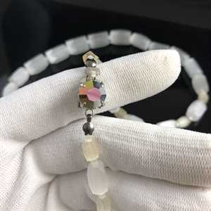 Чешские бусы из «сатинового» стекла, 47 см, 1950-е гг. 001982 - фото 22694