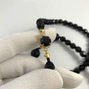 Чешские бусы из гранёного стекла, 57 см, 1970-е гг. 001984 - фото 22730