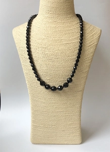 Чешские бусы из гранёного стекла, 57 см, 1970-е гг. 001984