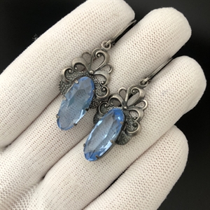 Серьги «Овал», завод «Красная Пресня» , СССР, 1980-е гг. 001989 - фото 22804