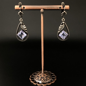 Серьги «Лаванда», завод «Красная Пресня» , СССР, 1980-е гг. 001990 - фото 22817