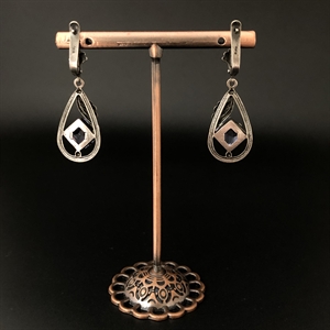 Серьги «Лаванда», завод «Красная Пресня» , СССР, 1980-е гг. 001990 - фото 22818