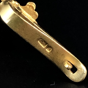 Серьги «Золото осени», завод «Красная Пресня» , СССР, 1980-е гг. 001991 - фото 22833