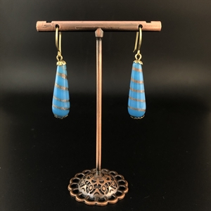 Серьги «Капля», Чехословакия, 1960-е гг. 001992 - фото 22850