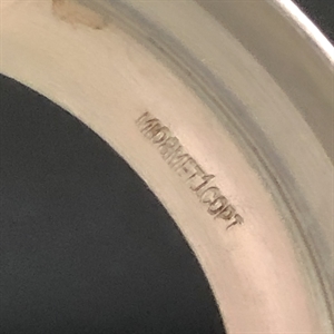 Подстаканник «Скань», Промартель Мстёра, мельхиор, серебрение, СССР, 1968 год 001999 - фото 23017