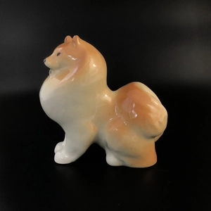 Статуэтка ЛФЗ «Шпиц», фарфор, СССР, 1960-е гг. 002001