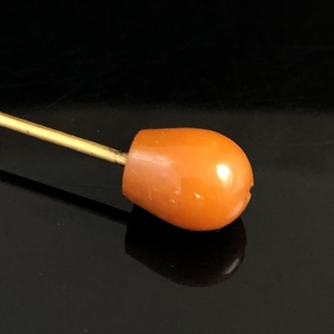 Шляпная булавка с прессованным янтарем, СССР, 1980-е гг 002003 - фото 23078