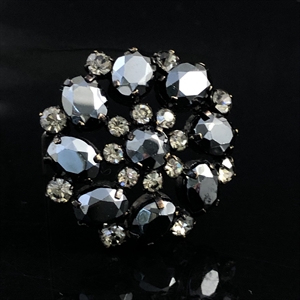 Винтажная чешская брошь «Антрацит», 1970-е гг. 002005 - фото 23108