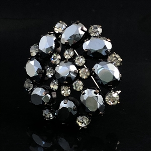 Винтажная чешская брошь «Антрацит», 1970-е гг. 002005 - фото 23109