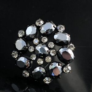 Винтажная чешская брошь «Антрацит», 1970-е гг. 002005 - фото 23110