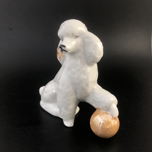 Статуэтка «Пудель», Дулево, фарфор, Россия, 1993 г. 002009 - фото 23161