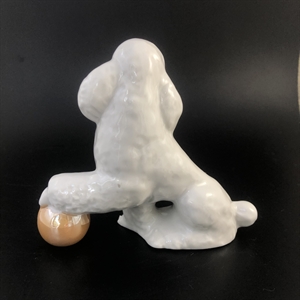 Статуэтка «Пудель», Дулево, фарфор, Россия, 1993 г. 002009 - фото 23162