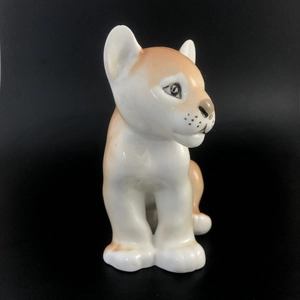 Статуэтка «Львенок», фарфор, СССР, ЛФЗ, 1980-е гг. 002010