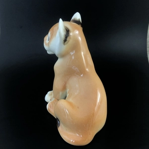 Статуэтка «Львенок», фарфор, СССР, ЛФЗ, 1980-е гг. 002011