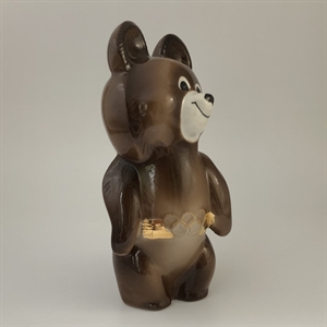 Статуэтка «Олимпийский мишка», Хайтинский фарфоровый завод, фарфор, СССР, 1979 год 002013 - фото 23219