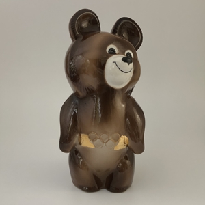 Статуэтка «Олимпийский мишка», Хайтинский фарфоровый завод, фарфор, СССР, 1979 год 002013 - фото 23220