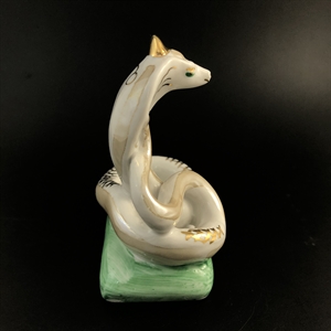 Статуэтка «Змея», Дулёво, фарфор, Россия, 2000-й год 002020 - фото 23353