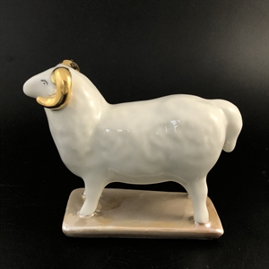 Статуэтка «Баран», Дулёво, фарфор, Россия, 1990 год 002022 - фото 23376