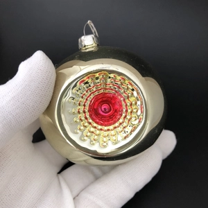 Набор советских ёлочных игрушек «Прожектор», СССР, 1970 гг 002024