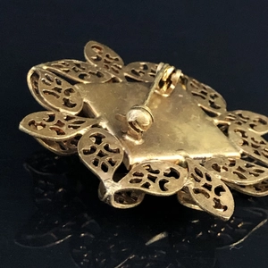 Винтажная чешская брошь «Ажур», 1960-е гг. 002030
