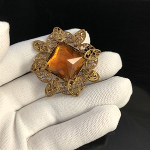 Винтажная чешская брошь «Ажур», 1960-е гг. 002030 - фото 23511