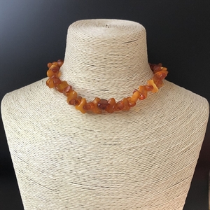 Детские фигурные бусы из природного янтаря, 34 см , Калининград, СССР, 1980-е гг. 001803 - фото 2358