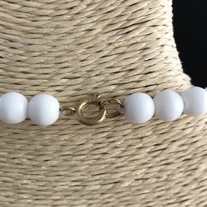 Трехрядное чешское колье из сатинового стекла, Чехословакия 1970-е гг. 002038 - фото 23798