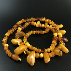 Бусы из природного балтийского янтаря, 66 см , Калининград, СССР, 1980-е гг. 002039 - фото 23807