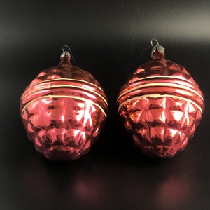 Набор советских ёлочных игрушек «Шишки», СССР, 1980 гг 002043 - фото 23868