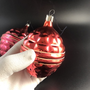 Набор советских ёлочных игрушек «Шишки», СССР, 1980 гг 002043 - фото 23871