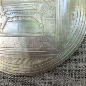 Икона на раковине (перламутр), «Тайная вечеря», Палестина, XIX век 000027 - фото 4622