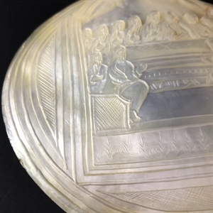 Икона на раковине (перламутр), «Тайная вечеря», Палестина, XIX век 000027 - фото 4640