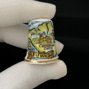 Коллекционный наперсток ISLE of WIGHT, фарфор, Англия, 1970-1980-е гг. 001462