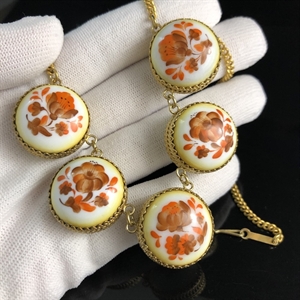 Колье «Цветы», ростовская финифть, СССР, 1980-е гг. 001489 - фото 6541 Колье «Цветы», ростовская финифть, СССР, 1980-е гг. 001489 - фото 6541