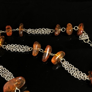 Колье из природного балтийского янтаря, СССР, 1980-е гг. 001243 - фото 6603