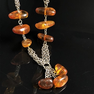 Колье из природного балтийского янтаря, СССР, 1980-е гг. 001243 - фото 6605