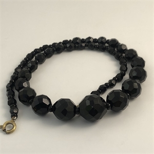 Короткие чешские бусы из гранёного стекла, 40 см, 1970-е гг. 001695 - фото 6803