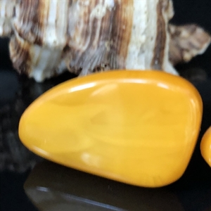 Крупные запонки из старинного пейзажного янтаря, СССР, 1970-1980-е гг. 000971 - фото 7023