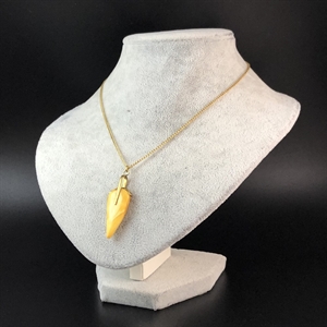 Кулон из природного балтийского янтаря «Зуб дракона», СССР, 1980-е гг. 001522 - фото 7389