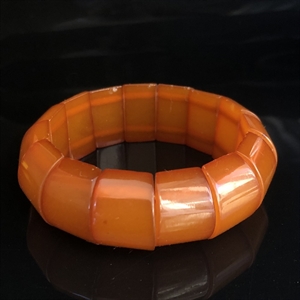 Браслет из прессованного Балтийского янтаря , Калининград, СССР, 1980-е гг. 001267 - фото 755