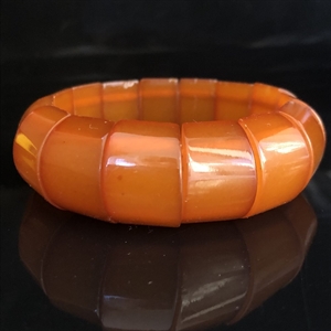 Браслет из прессованного Балтийского янтаря , Калининград, СССР, 1980-е гг. 001267 - фото 756