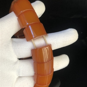 Браслет из прессованного Балтийского янтаря , Калининград, СССР, 1980-е гг. 001267 - фото 760