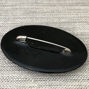 Лаковая брошь-миниатюра «Рябинушка», Мстёра, СССР, 1980-90 гг. 001337 - фото 7690