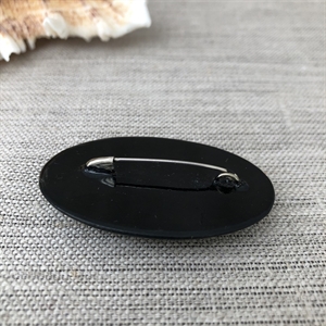 Лаковая брошь-миниатюра «Рябинушка», СССР, Мстера, 1980-90 гг. 001334 - фото 7712