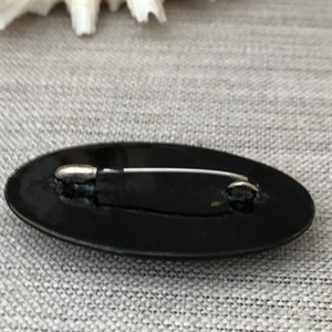 Лаковая брошь-миниатюра «Рябинушка», СССР, Мстёра, 1980-90 гг. 001340 - фото 7725