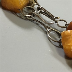 Ожерелье из природного балтийского янтаря, СССР, 1960-е гг. 000717 - фото 9084