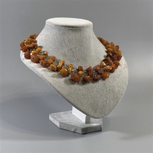 Ожерелье из природного балтийского янтаря, СССР, 1960-е гг. 000717 - фото 9090