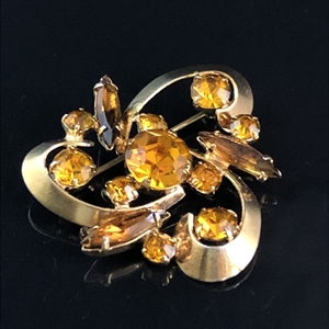 Брошь «Завиток», ЧССР, 1980-е гг. 001467 - фото 953